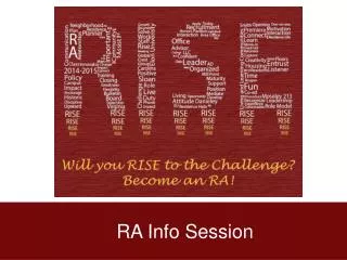 RA Info Session
