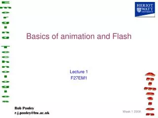 Basics of animation and Flash