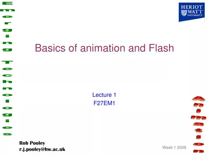 basics of animation and flash