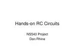 Hands-On RC Circuits Project for Honors Physics and Algebra II Students** - slide 1