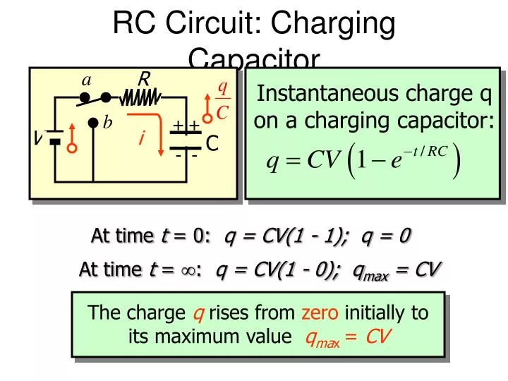 rc circuit charging capacitor