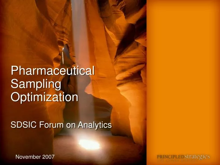 pharmaceutical sampling optimization