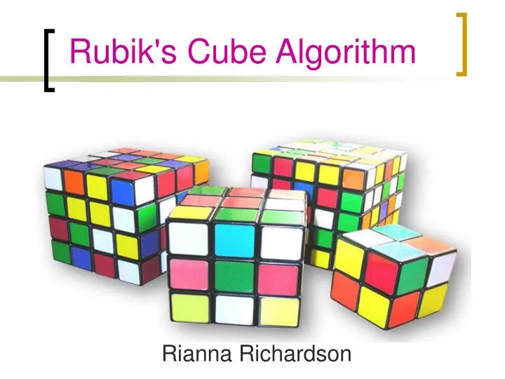 rubik s cube algorithm