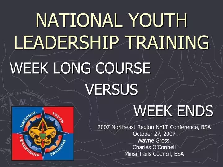national youth leadership training