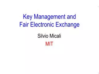 Silvio Micali MIT