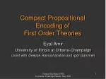 PPT - Propositional Approaches to First-Order Theorem Proving ...