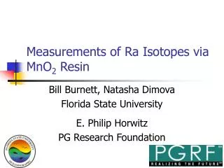 Measurements of Ra Isotopes via MnO 2 Resin