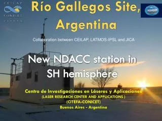 New NDACC station in SH hemisphere