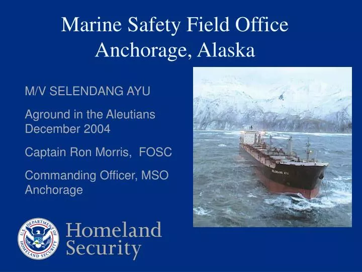 marine safety field office anchorage alaska