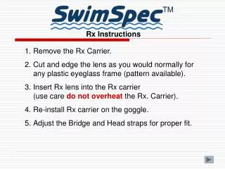Rx Instructions
