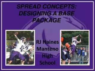 SPREAD CONCEPTS: DESIGNING A BASE PACKAGE