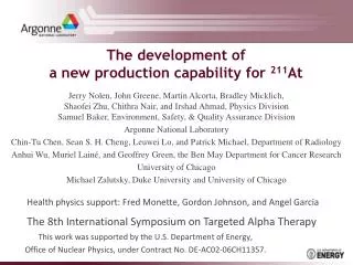 The development of a new production capability for 211 At