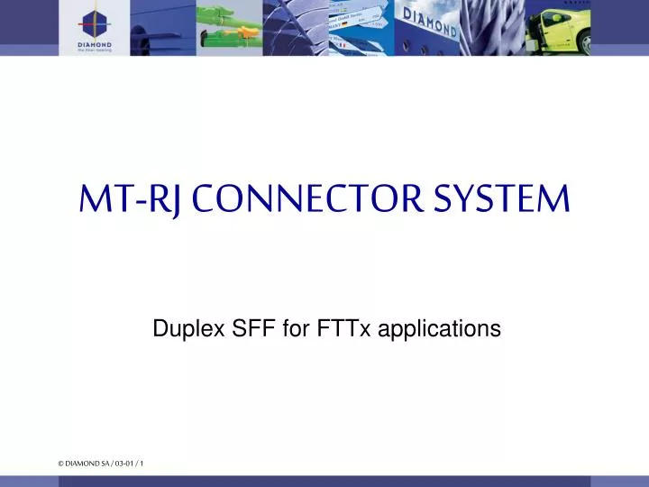 mt rj connector system