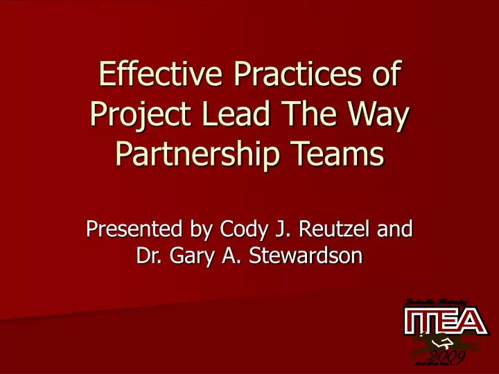 effective practices of project lead the way partnership teams
