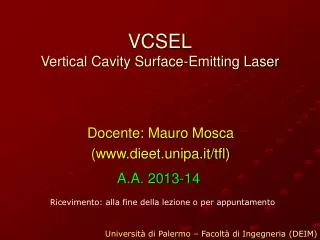 VCSEL Vertical Cavity Surface-Emitting Laser