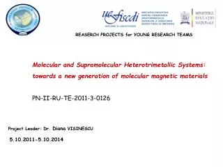 REASERCH PROJECTS for YOUNG RESEARCH TEAMS