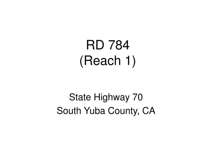 rd 784 reach 1