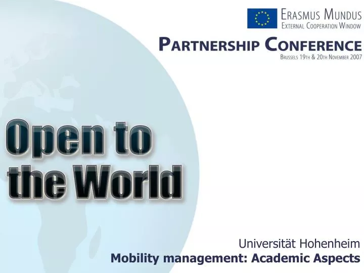 universit t hohenheim mobility management academic aspects