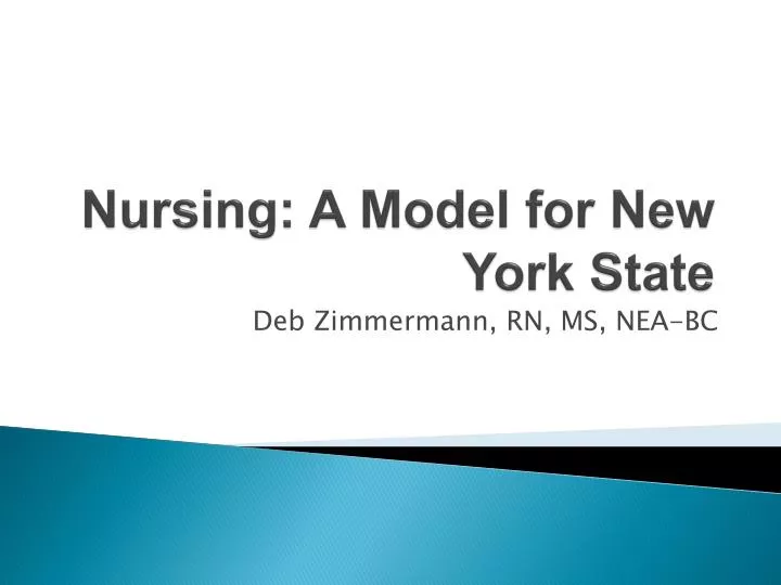 nursing a model for new york state