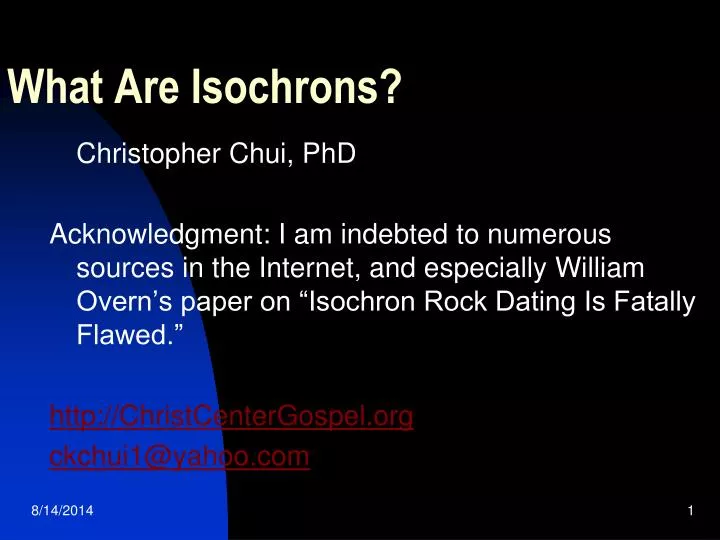 what are isochrons