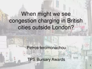 When might we see congestion charging in British cities outside London?