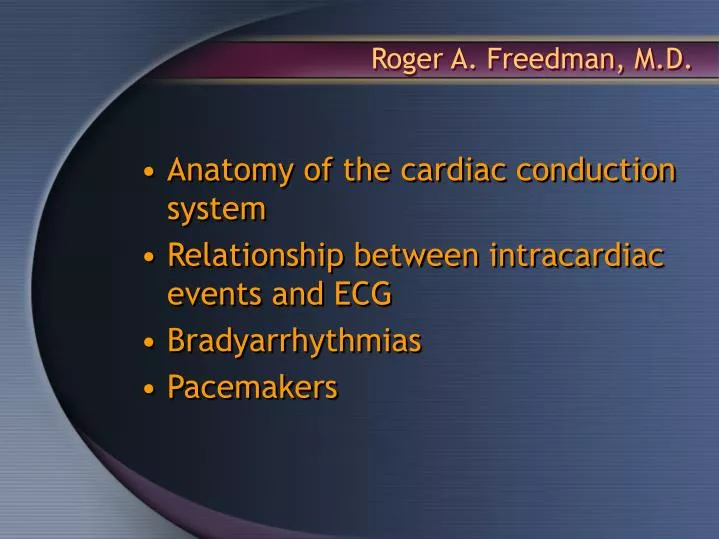 roger a freedman m d