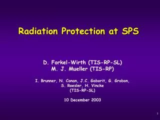 Radiation Protection at SPS