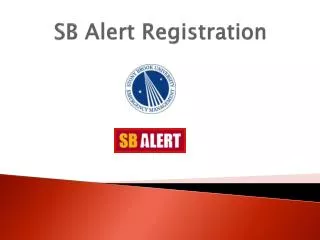 SB Alert Registration
