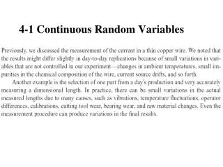 4-1 Continuous Random Variables