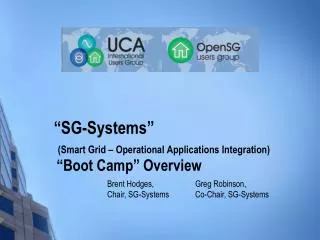 sg systems smart grid operational applications integration boot camp overview