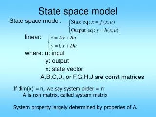 State space model
