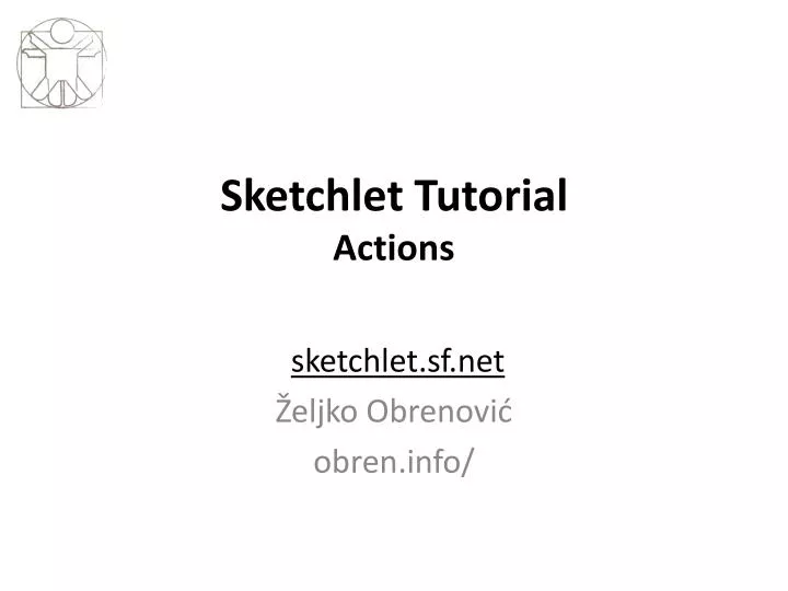 sketchlet tutorial actions