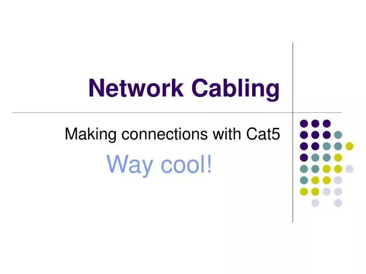 network cabling