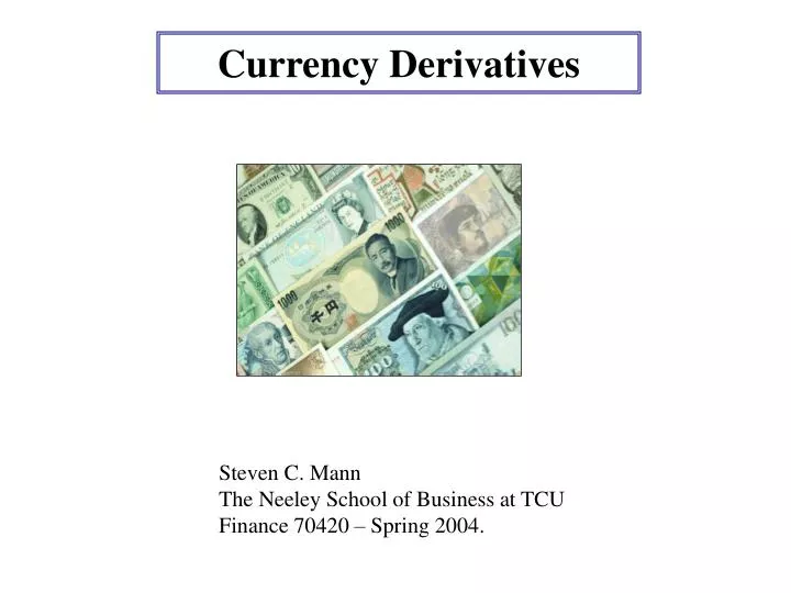 currency derivatives