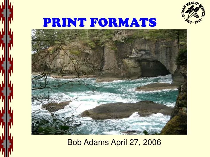 print formats