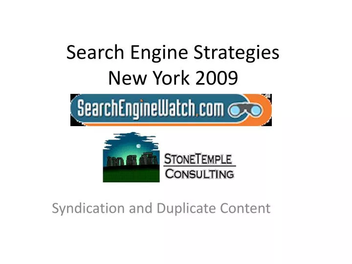 search engine strategies new york 2009