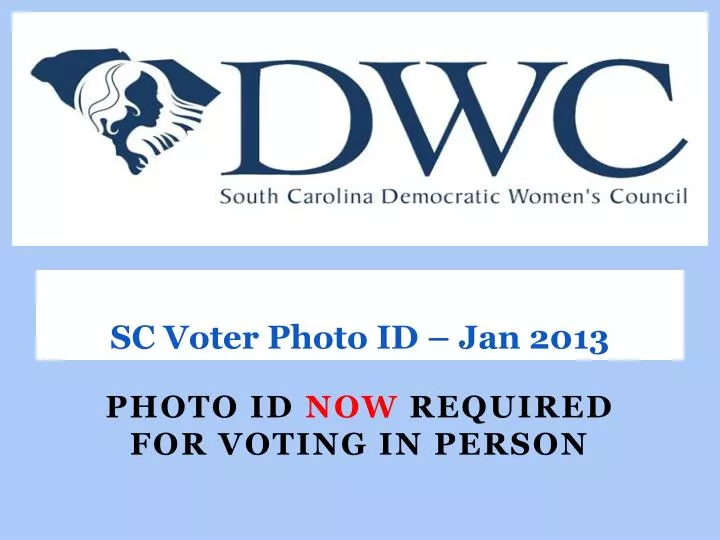 sc voter photo id jan 2013