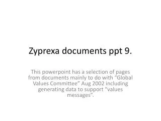 Zyprexa documents ppt 9.