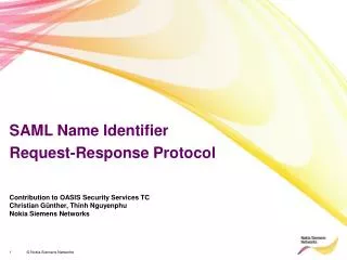 SAML Name Identifier Request-Response Protocol