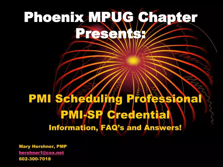 phoenix mpug chapter presents