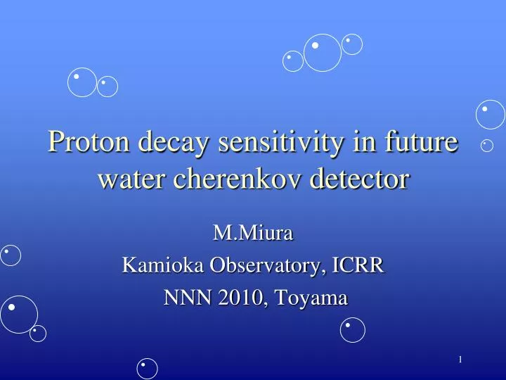proton decay sensitivity in future water cherenkov detector