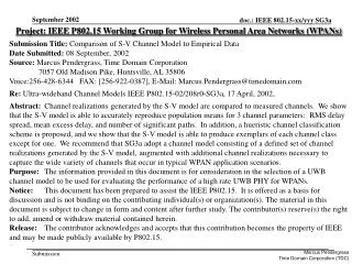 Project: IEEE P802.15 Working Group for Wireless Personal Area Networks (WPANs)