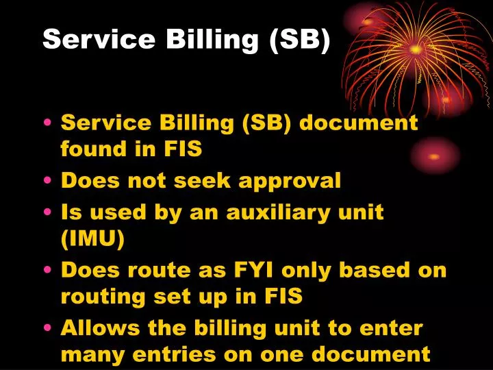 service billing sb