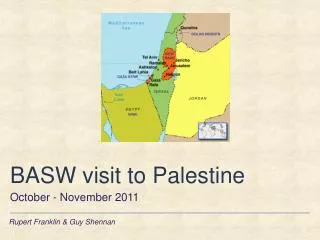 BASW visit to Palestine