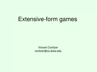 Extensive-form games