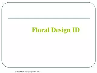 Floral Design ID