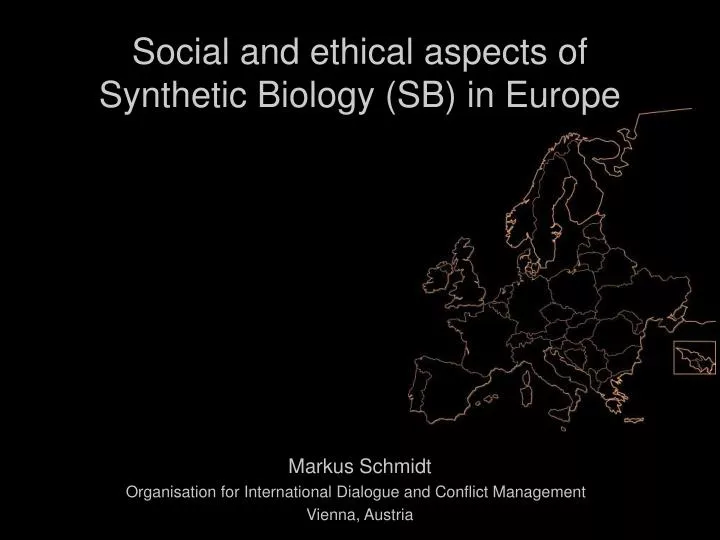 social and ethical aspects of synthetic biology sb in europe