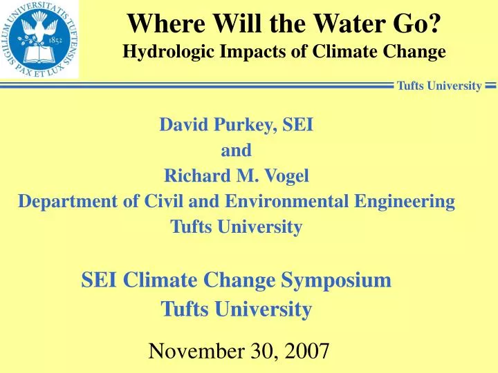 where will the water go hydrologic impacts of climate change