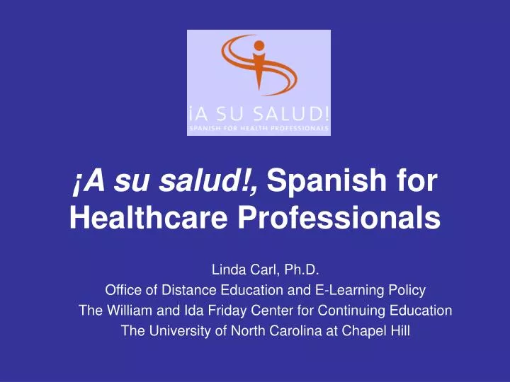 a su salud spanish for healthcare professionals