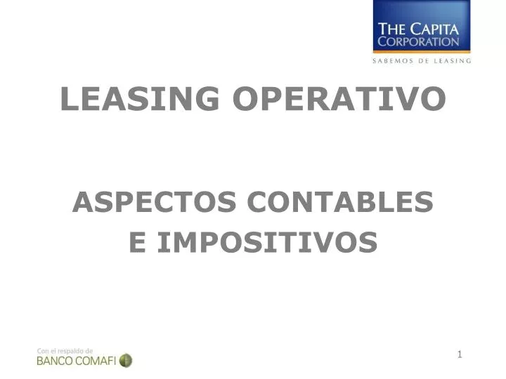 leasing operativo